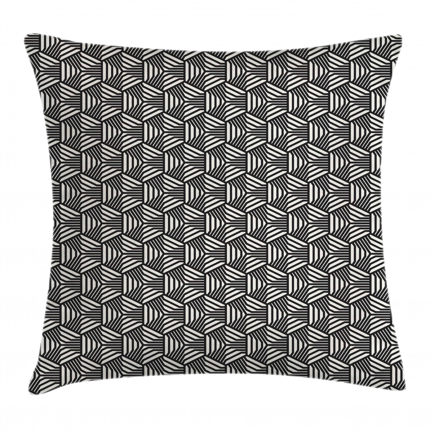 Lattice Throw Pillow Cushion Cover, Repeating Geometric Tiles from