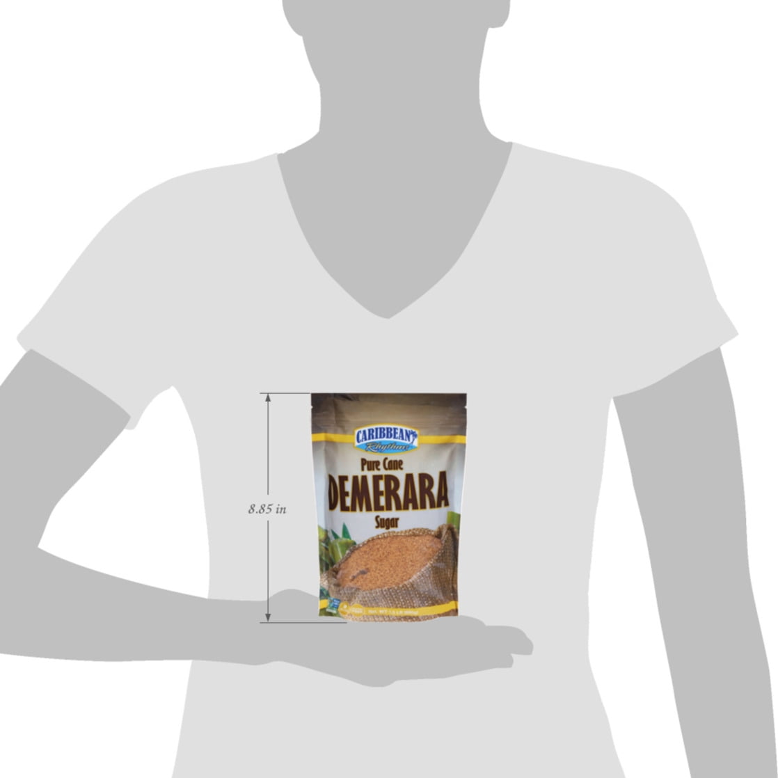 (4 pack) Caribbean Rhythms Pure Cane Demerara Sugar, 1.5 lb