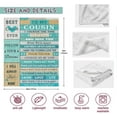 thumbnail image 6 of Cousin Gifts for Women,Gifts for Cousins Female,Birthday Gifts for Cousin Female,Best Cousin Gifts for Birthday Christmas,Favorite Cousin Gifts for Girls,Cousin Throw Blanket 60"X50", 6 of 6