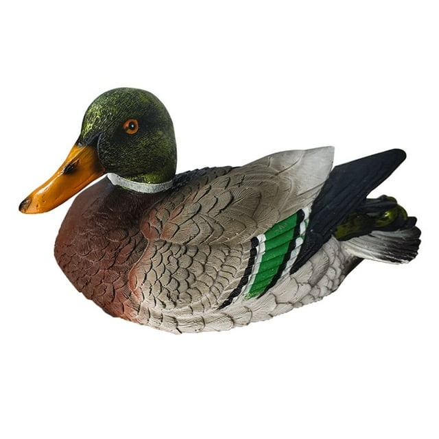 Mandarin Duck Statue Ornament Pool Sculpture Decoration Resin Multicolor Durable Decoy Artificial Animal Sculptures