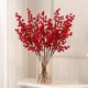 thumbnail image 3 of Rama navideña de frutos rojos artificiales Sunjoy Tech con tallo, realista, reutilizable, para fiestas navideñas, decoración del hogar, bayas falsas de espuma, 3 of 8