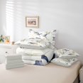 thumbnail image 6 of Erosebridal Coastal Heron Animals 7-Piece Twin Bedding,Rustic Wildlife Bedding Comforter Set,White Blue,Light Gray Reversible, 6 of 7