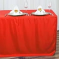 thumbnail image 5 of LinenTablecloth 6 ft. Fitted Polyester Tablecloth (4, Red), 5 of 10