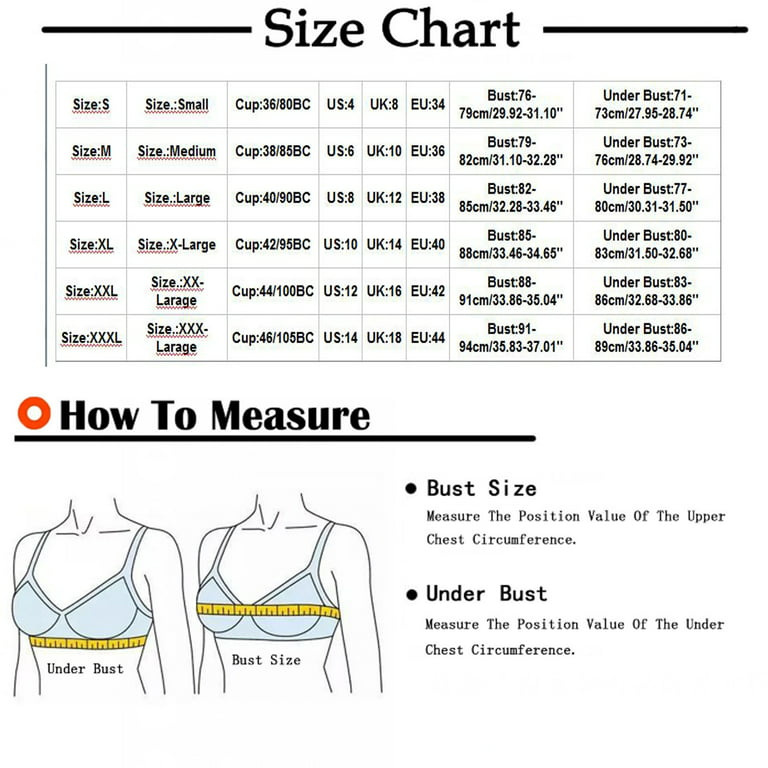 VBVC Womens Plus Size Bras Embroidered Glossy Comfortable Breathable Bra  Underwear No Rims 