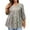 Khaki, variant on Women Plus Size Blouses Spring 3/4 Sleeve 4x-5x Tee Casual Crewneck Tops Floral Printed Loose Shirt