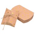 thumbnail image 1 of Unique Bargains Pillow Boxes, 100Pcs Wedding Gift Box with Ropes 4.5x2.8 Inch Yellow, 1 of 5