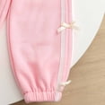 thumbnail image 5 of NIEWTR Kids Sweatsuits Girls 2 Piece Set Toddler Infant Girl Long Sleeve Crewneck Top with Relaxed Fit Sweatpants Casual Loungewear for Play Fall Winter(A-White,4 Years), 5 of 7