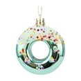 thumbnail image 2 of RXMEKW Personalized Christmas Ornaments Plastic Tree Top Stars: Doughnut And Candy Bread Pendants, 2 of 7