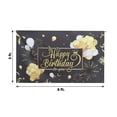 thumbnail image 3 of Efavormart 6ftx3ft Black / Gold Happy Birthday Photo Booth Backdrop Decoration, Large Polyester Background Banner, 3 of 5