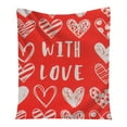 thumbnail image 1 of Binwennn Full Size Blanket Size Lightweight Blanket Linen Blanket Valentine's Day Blanket Flannel Decorative Blanket Air Conditioning Blanket Throw Blanket（100x150CM）, 1 of 3