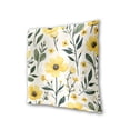 thumbnail image 3 of Yellow Flowers Leaves Vintage Style Throw Pillow Covers Pillowcases 16 x 16 Inch Home Decor 2 Packs for Bedroom Sofa, 3 of 6