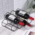 thumbnail image 4 of Freestanding metal wine rack for 9 bottles - Honeycomb, 4 of 6