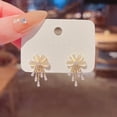 thumbnail image 4 of Pendientes con forma de flor para mujer, aretes elegantes con gancho para la oreja, accesorios de joyería para chicas, pendientes de flores, 4 of 4