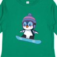 thumbnail image 4 of Inktastic Snowboard Penguin Boys or Girls Long Sleeve Toddler T-Shirt, 4 of 5
