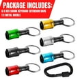 thumbnail image 4 of 6pc Aluminum Alloy Keychain Screwdriver Extension Rod Set with Quick-Release Ball Lock System, Mountaineering Buckle, 500g Load Capacity, Push-Unlock Socket Design for One-Handed Operation, 4 of 8