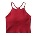 thumbnail image 2 of FDGIU ‌‌Women's Tank Top with Built-in Bra - Racerback Camisole Yoga Gym Slim Fit Casual, 2 of 5