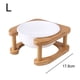 thumbnail image 2 of Laklulu Cuenco para Perros Cuenco de cerámica para Comida para Gatos con Soporte de Madera Cuenco elevado para Gatos Cuenco para Comida para Perros Cuenco para Agua, 2 of 5