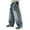 Blue, variant on Otqutp Boy's Y2k Baggy Jeans Straight Leg Distressed Elastic Waist Denim Pants Tween Stretch Slim Fit Bootcut Trousers Cargo