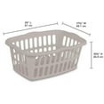 thumbnail image 3 of Sterilite Panier à linge 53L - Gris, 3 of 4