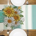 thumbnail image 4 of 13 x 72 pulgadas Decoración de verano Mesa de comedor floral Bandera de mesa Vacaciones de temporada decoración floral de primavera Interior de la granja, 4 of 5