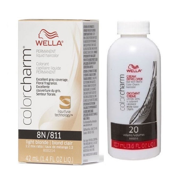 GetUSCart- WELLA Color Charm Permanent Liquid Hair Color 9NN intense very  light blonde