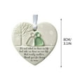 thumbnail image 2 of Heart-Shaped Sea Glass Friendship Decor, Keepsake Ornament for Christmas Tree, Indoor Holiday Hanging Decoration, 2 of 5