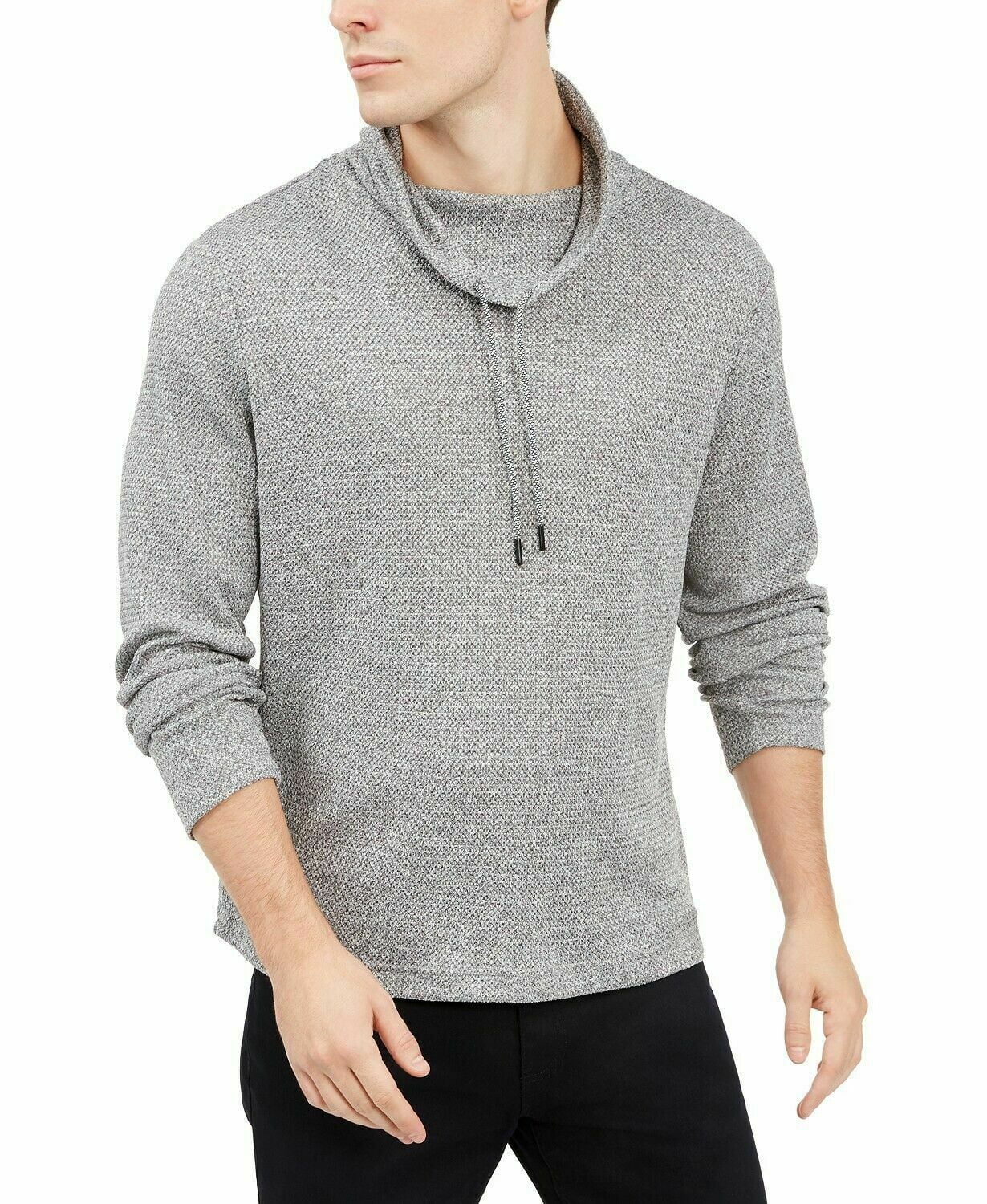 Alfani Mens Sweater Medium Cowl-Neck 