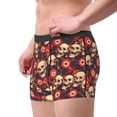 thumbnail image 2 of Xecao record Skull rock Print Men's Underwear Boxer Briefs Pack - Your ComfortSoft, Moisture-Wicking, and Breathable Choice for Men's Underwear-Small, 2 of 5