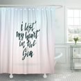 thumbnail image 1 of ABPHQTO Perdí mi corazón en el mar Cita inspiradora sobre la vida Frase positiva Cortinas de ducha de baño 152x180 cm ABPHQTO PKNMT60x72Shower-4477, 1 of 2