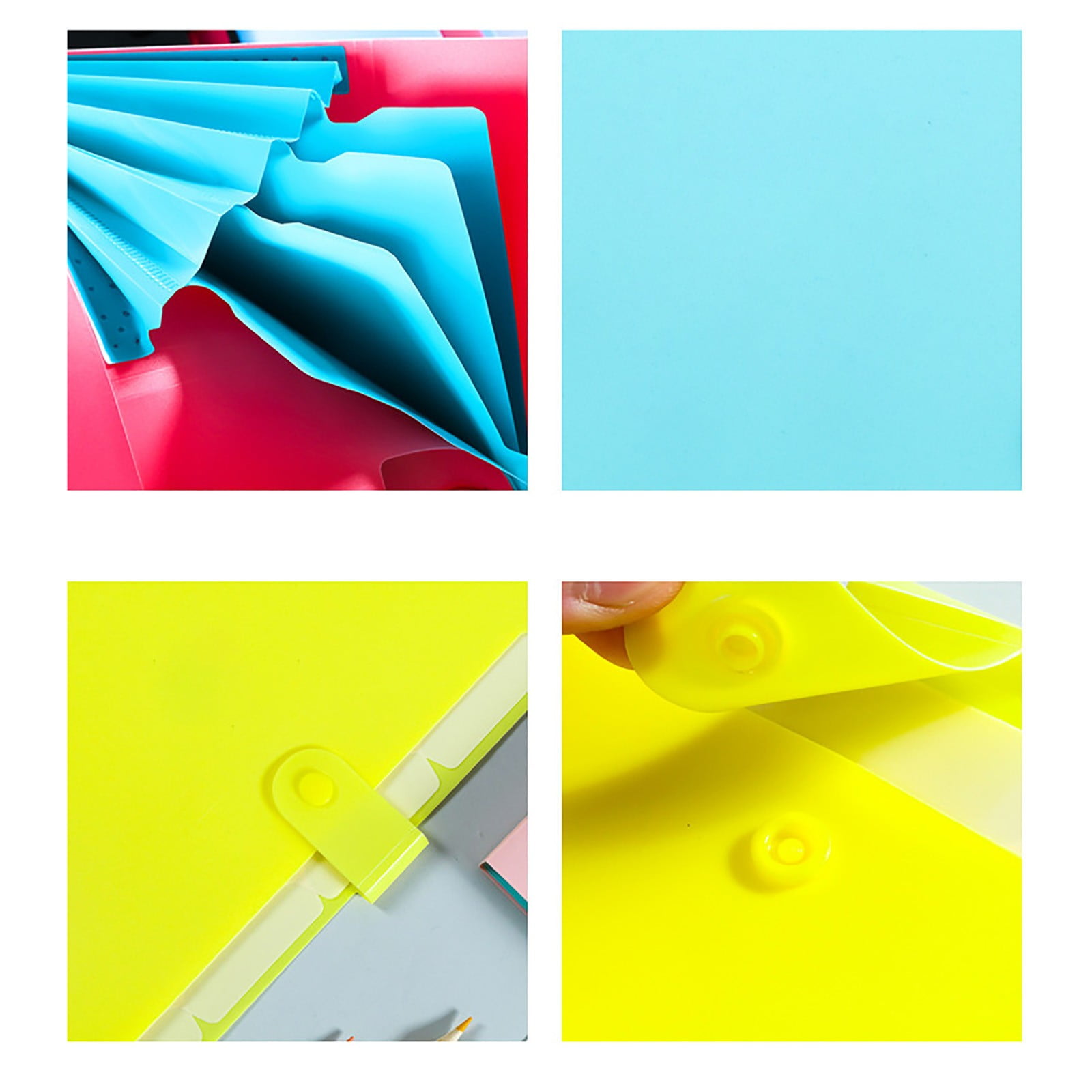Accordion File Organizer, Letter Size, 5 Pocket Expanding File Folder, Cute File Folder with Snap fastener, Portable File Organizer for School Office Supplies, Folders for Documents, 1 Pcs