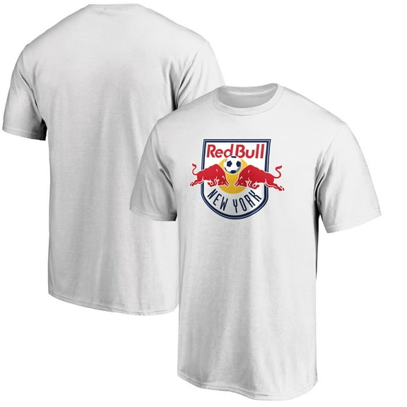 Men's White New York Red Bulls Logo T-Shirt