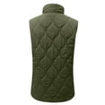 thumbnail image 4 of Women's Winter Vest Sleeveless, Quilted Insulated Jacket with Zip-Up Front and Turn-Down Collar, Warm Fleece Coat with Pockets for Casual Outerwear, 4 of 7