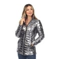 thumbnail image 1 of White Mark Manteau Matelassé Métallisé pour Femme, 1 of 6
