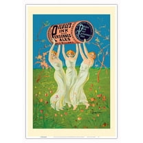 Pilules Pink Pills for Pale People (Pour Personnes Pâles) - Vintage French Advertising Poster by Leonetto Cappiello c.1910 - Master Art Print (Unframed) 13in x 19in