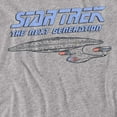 thumbnail image 2 of Star Trek Men's Distressed Tng T-shirt Medium Grey, 2 of 7