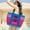 T, variant on Dongrere Mesh Beach Bag Vacation Tote Bag Travel Washroom Bags for Summer