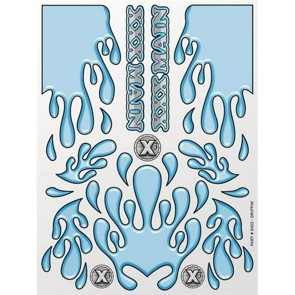 XXX Main Racing XXXS022 Drippin Sticker Sheet