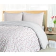 thumbnail image 5 of Ambesonne Flowers Duvet Cover Sets, Pink Tulips and Buds Images, 2-King, Pale Pink and Green, 5 of 7