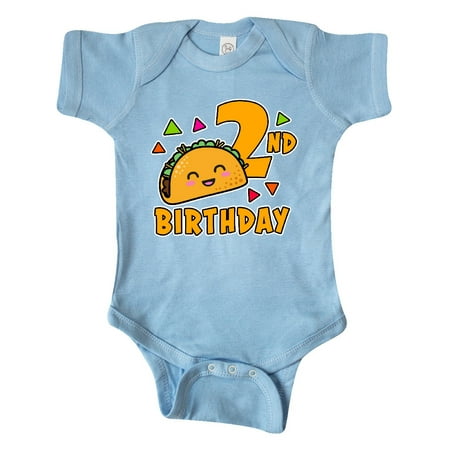 

Inktastic 2nd Birthday with Taco and Confetti Gift Baby Boy or Baby Girl Bodysuit