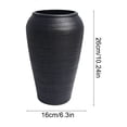 thumbnail image 3 of Vase for Home Decor - Boho Vases for Flower, Modern Textured Vase for Centerpieces, Living Room, Kitchen, Fireplace, Entryway Decor Black, 3 of 4