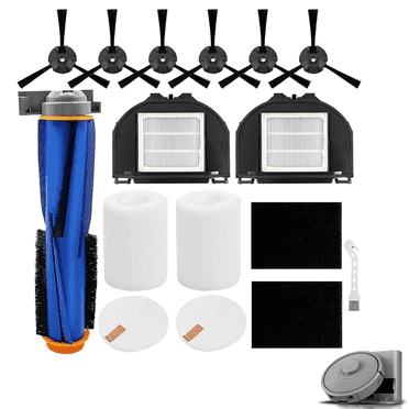 RV2300S Replacement Parts for Shark AV2310AE RV2310AE RV2320S UR2350AE RV2300S Matrix Robot Vacuum Cleaner 1 Main Brush Roller 2 Sets Foam Filters 2 Filters 6 Side Brushes (Not For RV2300)