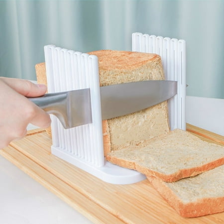 

Bread Slicer Toast Loaf DIY Slicer Sandwich Maker Toast Slicing Machine Foldable and Adjustable Thicknesses Bread Cutter