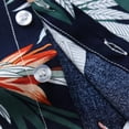 thumbnail image 4 of VNKIDY Boys Toddler 2 Piece Casual Outfit Short Sleeve Button Down Casual Fashion Print Shirt With Bow Tie Matching Solid Color Shorts For Summer Casual Wear Blue 6-9 Months, 4 of 6