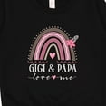 thumbnail image 3 of Inktastic Gigi and Papa Love Me Rainbow Toddler Sweatshirt, 3 of 4