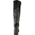 thumbnail image 3 of Circus By Sam Edelman Sandy Black Pull On Knee High Chunky Heel Platforms Boots (Black, 5), 3 of 6
