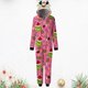 thumbnail image 4 of Pijamas Navideñas Camisón navideño con capucha Ropa informal para el hogar entre padres e hijos Ygjytge Rosa*mujer T L para Unisex, 4 of 8