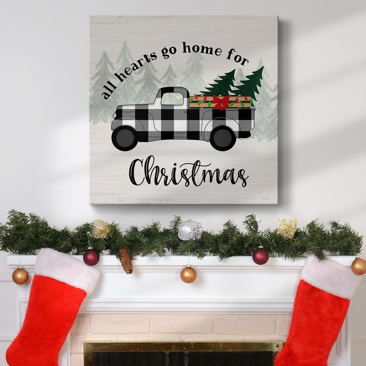 Christmas Truck II- Gallery Wrapped Canvas