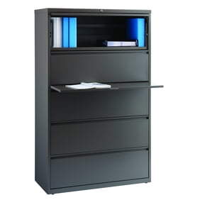 Hl8000 Series 42 Inch Wide 3 Drawer Lateral File Cabinet Black