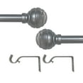 thumbnail image 5 of Achim Buono II Hayden Gunmetal Decorative Rod & Finial - Chic 28 in x 48 in, 5 of 6