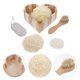 thumbnail image 4 of 1 juego de caja de regalo para baño, cepillos de regalo para spa, piedra pómez, rebanada de lufa para mujer, 4 of 8